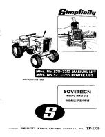Simplicity Sovereign 570-3212 Owner'S Manual preview