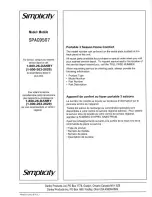 Preview for 23 page of Simplicity SPAC9507 Owner'S Manual