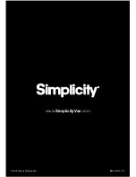 Предварительный просмотр 28 страницы Simplicity Symmetry S20D Owner'S Manual