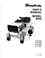 Simplicity System 4108 Parts Manual preview