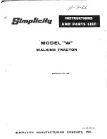 Simplicity W 11-7-66 Instructions And Parts List preview