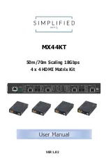 Предварительный просмотр 1 страницы Simplified MFG MX44KT User Manual