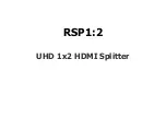 Simplified MFG RSP1:2 Manual preview