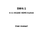 Предварительный просмотр 1 страницы Simplified MFG SW4:1 User Manual