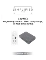 Simplified MFG TXIWKT User Manual preview