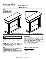 Preview for 1 page of SimpliFire CRESTWOODC23-OK Assembly Instructions Manual