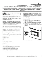 SimpliFire SF-ALL40-BK Service Manual предпросмотр