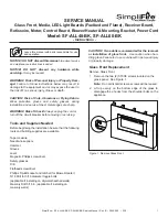 Preview for 1 page of SimpliFire SF-ALL48-BK Service Manual