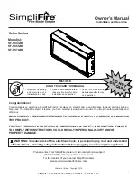 SimpliFire SF-SC43-BK Owner'S Manual preview