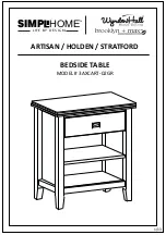 SIMPLIHOME WyndenHall Brooklyn + Max ARTISAN 3AXCART-02GR Assembly Instructions Manual предпросмотр