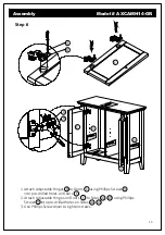 Предварительный просмотр 13 страницы SIMPLIHOME WyndenHall Brooklyn + Max AXCAMH14-GR Assembly