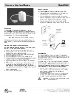 Предварительный просмотр 1 страницы Simply Automated Computer Interface Module UMC Manual