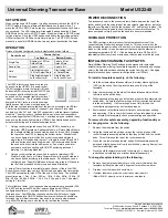 Preview for 2 page of Simply Automated SimplyBrilliant US22-40 Quick Start Manual