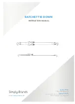 Simply Brands RATCHET TIE DOWN Instruction Manual preview
