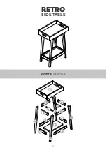 Предварительный просмотр 2 страницы SIMPLY NURSERY RETRO SIDE TABLE 1118.015.0002 Assembly Instructions Manual