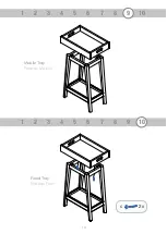 Предварительный просмотр 10 страницы SIMPLY NURSERY RETRO SIDE TABLE 1118.015.0002 Assembly Instructions Manual