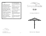 SimplyShade Aruba SSUM91-09 Instruction Manual предпросмотр