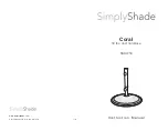 SimplyShade Coral SSBW50 Instruction Manual предпросмотр