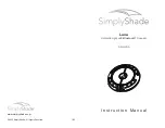 Предварительный просмотр 1 страницы SimplyShade SS-LUNA Instruction Manual