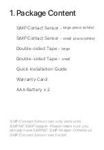 Предварительный просмотр 3 страницы Simpnic SDW-01-SW Quick Installation Manual