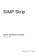 Предварительный просмотр 1 страницы Simpnic SiMP Strip Quick Installation Manual