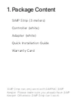 Предварительный просмотр 3 страницы Simpnic SiMP Strip Quick Installation Manual