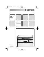 Preview for 1 page of Simpson 52C850 User Manual