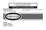 Предварительный просмотр 1 страницы Simpson 61129 Instruction Manual