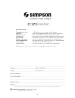 Preview for 8 page of Simpson EZIloader Instruction Booklet