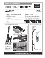 Preview for 1 page of Simpson QUIK DRIVE QDBDT75 Operating Instructions