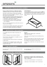 Preview for 2 page of Simpsons DBDSC1060 Installation Instructions Manual