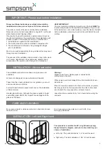 Preview for 2 page of Simpsons DBTSC1500 Installation Instructions Manual