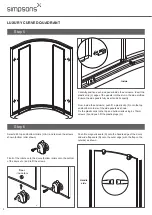 Предварительный просмотр 6 страницы Simpsons SUPREME LUXURY CURVED QUADRANT Installation Instructions Manual