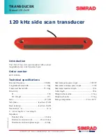 Preview for 1 page of Simrad 120-2X50 -  REV A Datasheet