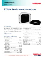 Simrad 27-26/21 Datasheet preview