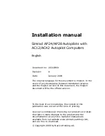 Preview for 2 page of Simrad AC12 Installation Manual