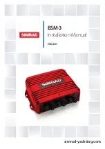 Simrad BSM-3 Installation Manual preview