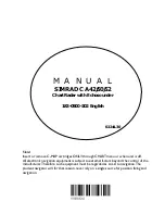 Simrad CA42 Manual preview