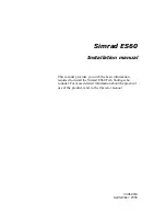 Предварительный просмотр 3 страницы Simrad ES60 - DATASHEET REV A Installation Manual