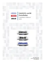 Preview for 1 page of Simrad Halo20 Installation Manual