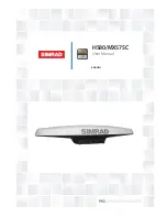 Preview for 1 page of Simrad HS80/MX575C User Manual