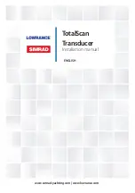 Simrad LOWRANCE TotalScan Installation Manual preview