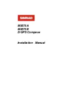 Simrad MX575A Installation Manual preview