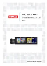 Simrad NSO evo3S MPU Installation Manual preview