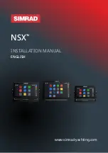 Preview for 1 page of Simrad NSX Installation Manual