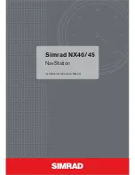 Preview for 1 page of Simrad NX40 Installation & Operation Manual