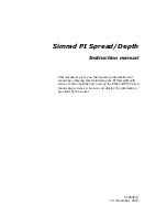 Preview for 3 page of Simrad PI DEPTH Instruction Manual