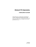 Предварительный просмотр 3 страницы Simrad PI GEOMETRY Instruction Manual