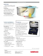 Preview for 2 page of Simrad PI SeineSounder Datasheet