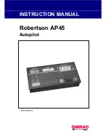 Предварительный просмотр 1 страницы Simrad ROBERTSON AP45 Instruction Manual